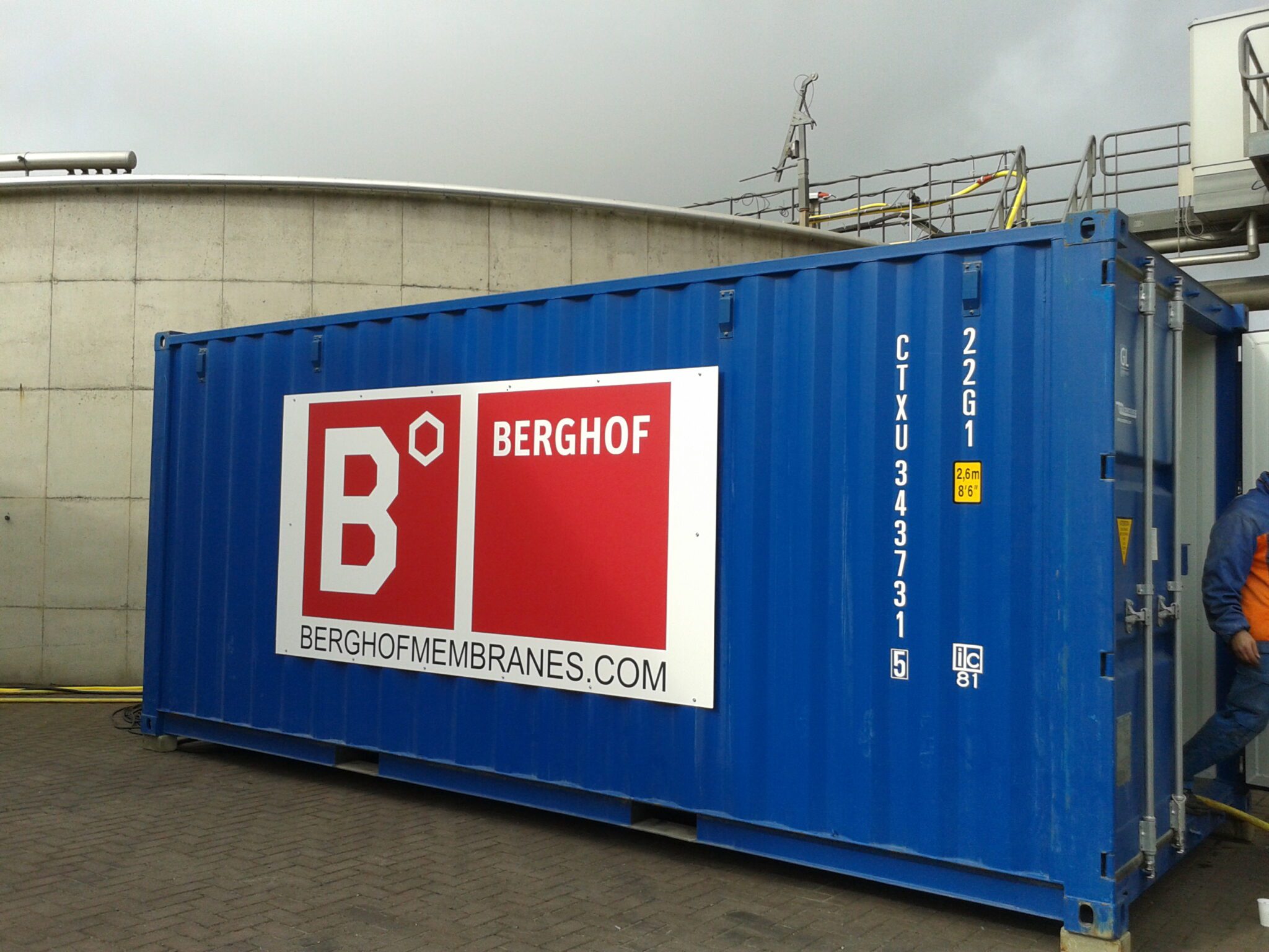 Containerized UF pilot Berghof Membranes